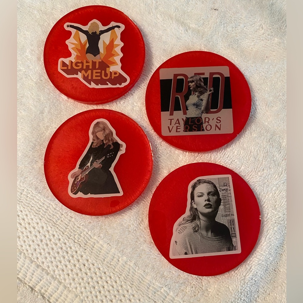 Taylor Swift set of 4 coasters